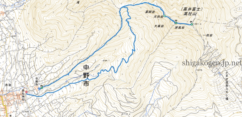 志賀高原-高社山(高井富士)の四季 - 志賀高原-木島平村, 中野市, 北信ハイキング-trekking, northern-高社山(高井富士)の四季